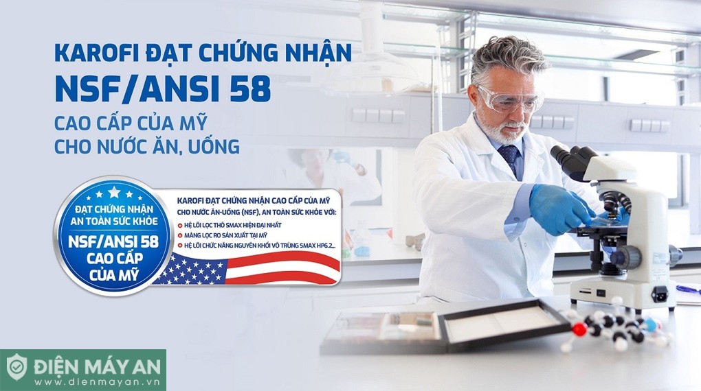 Máy lọc nước RO Karofi KAQ-D36S 11 lõi
